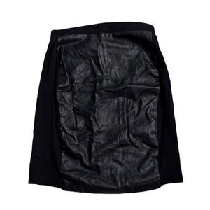41 Hawthorn Women's Black Pull-On Leather Peeble‎ Pattern Mini Tube Skirt Size S